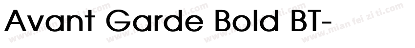 Avant Garde Bold BT字体转换